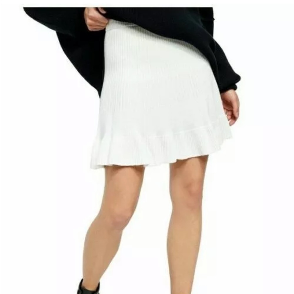 NWT Free People Solid Gold Skirt Color: Cream